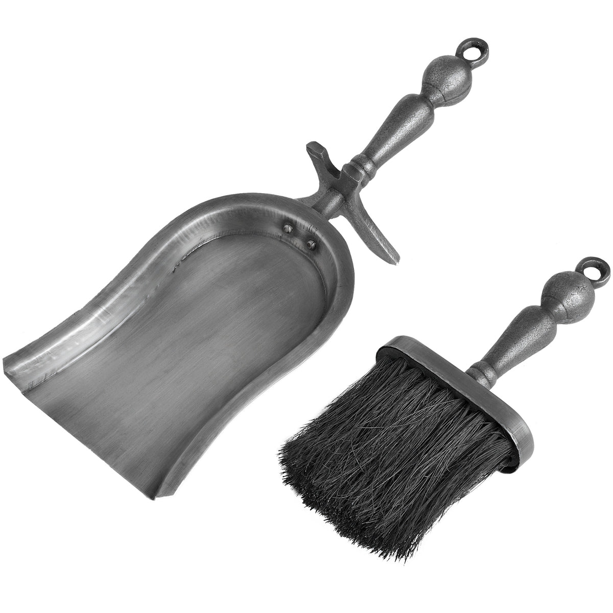 Saltwick Antique Pewter Hearth Tidy Set