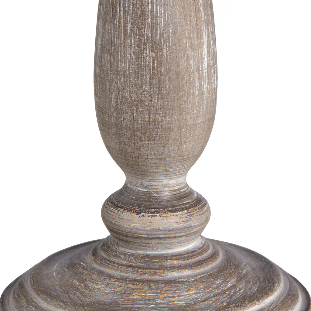 Belsay Whitewashed Wood Lamp