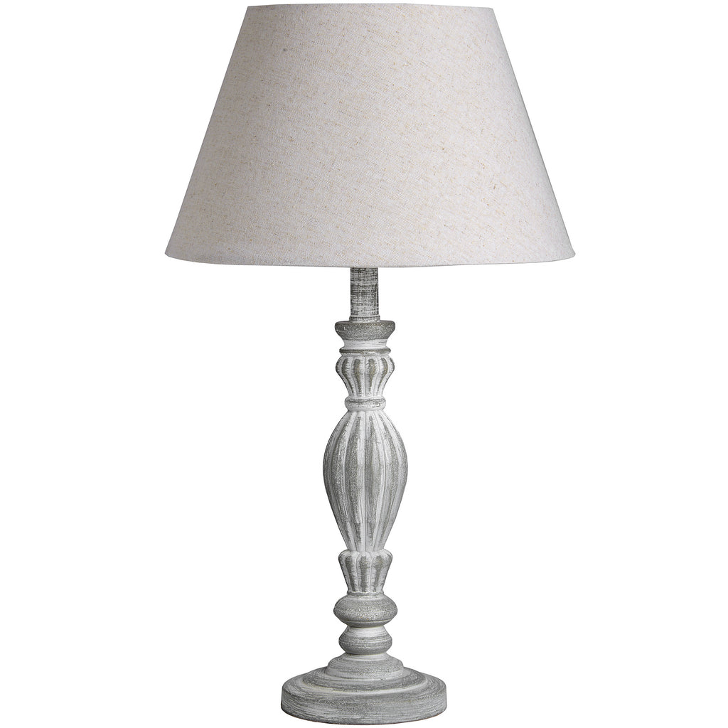 Rothbury Carved Wood Table Lamp