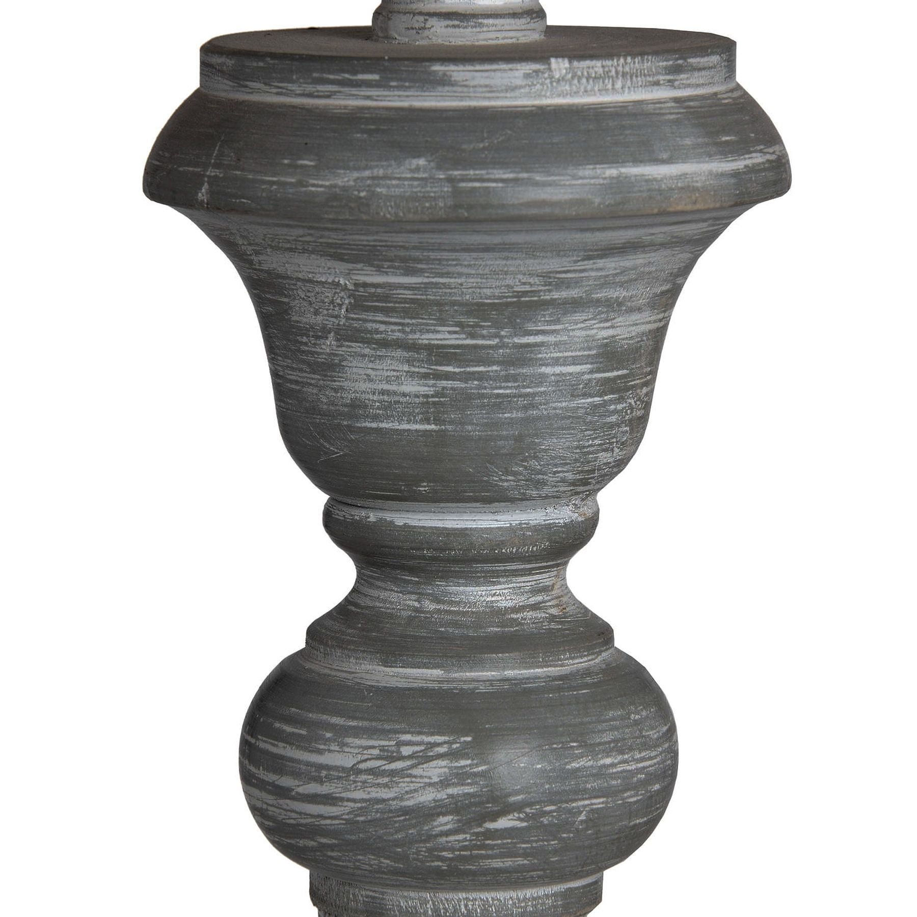 Cresswell Carved Wood Floor Lamp