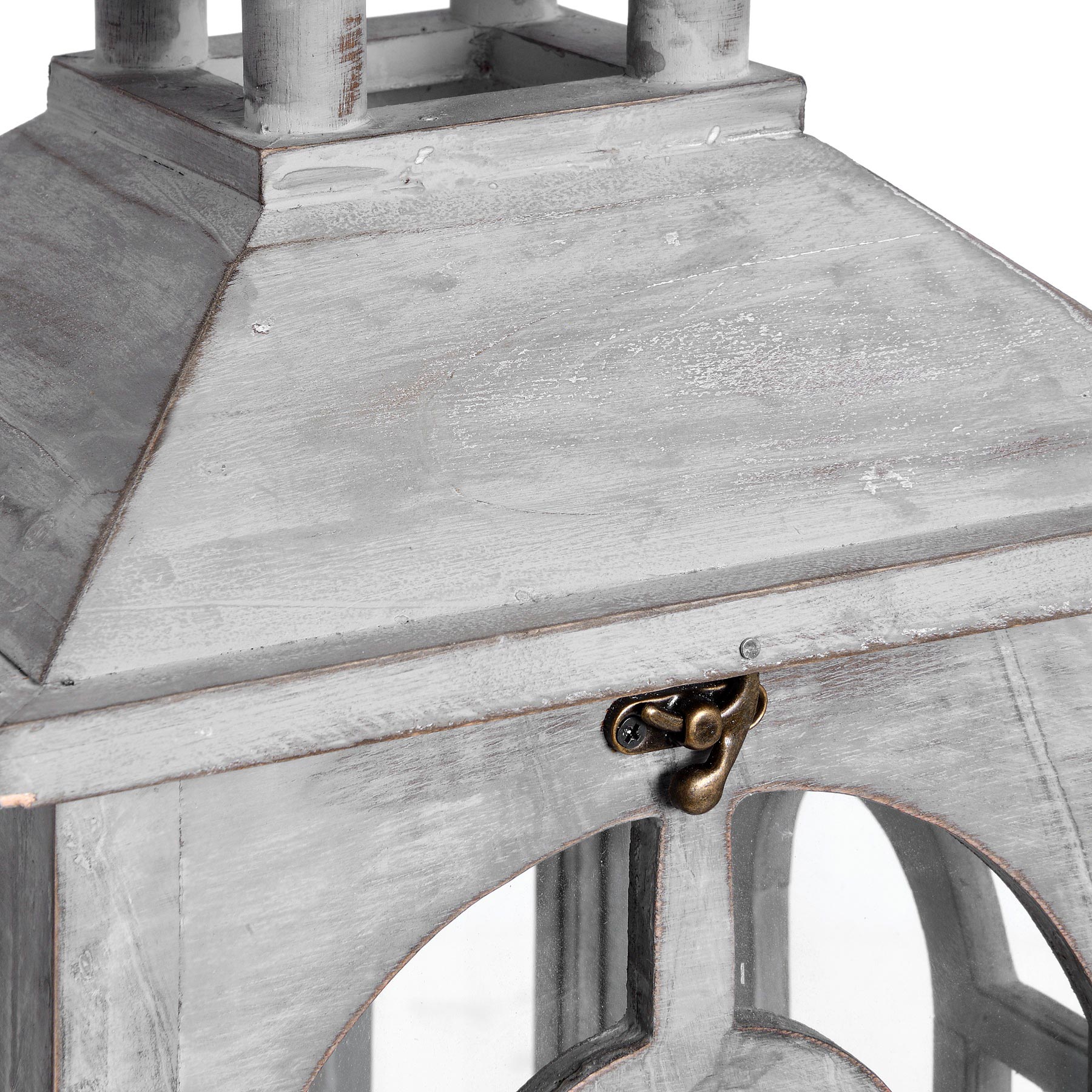 Haydon Wooden Archway Lanterns Set