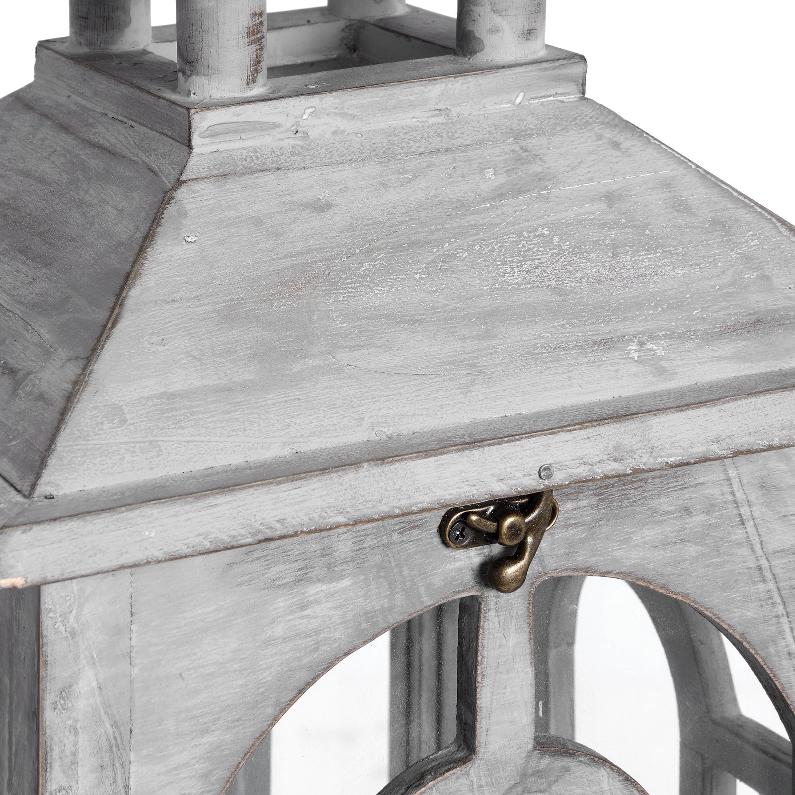 Haydon Wooden Archway Lanterns Set