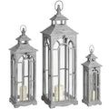 Haydon Wooden Archway Lanterns Set