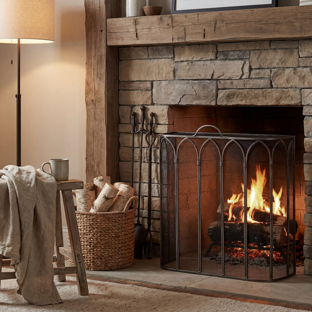 Whitley Gothic Arch Firescreen