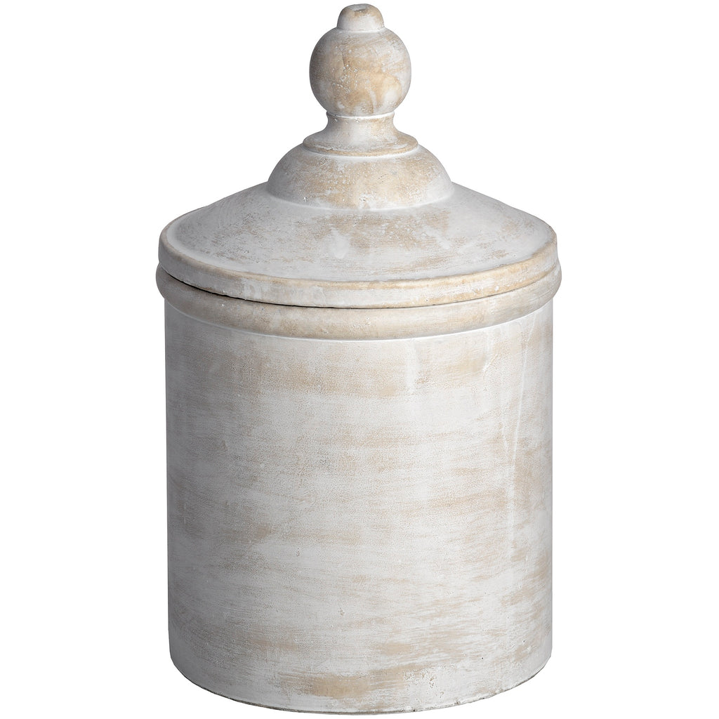 Dotland Antique White Canister