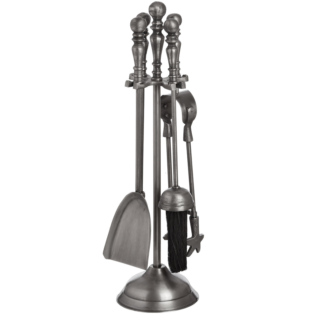 Espershields Traditional Antique Pewter Companion Set