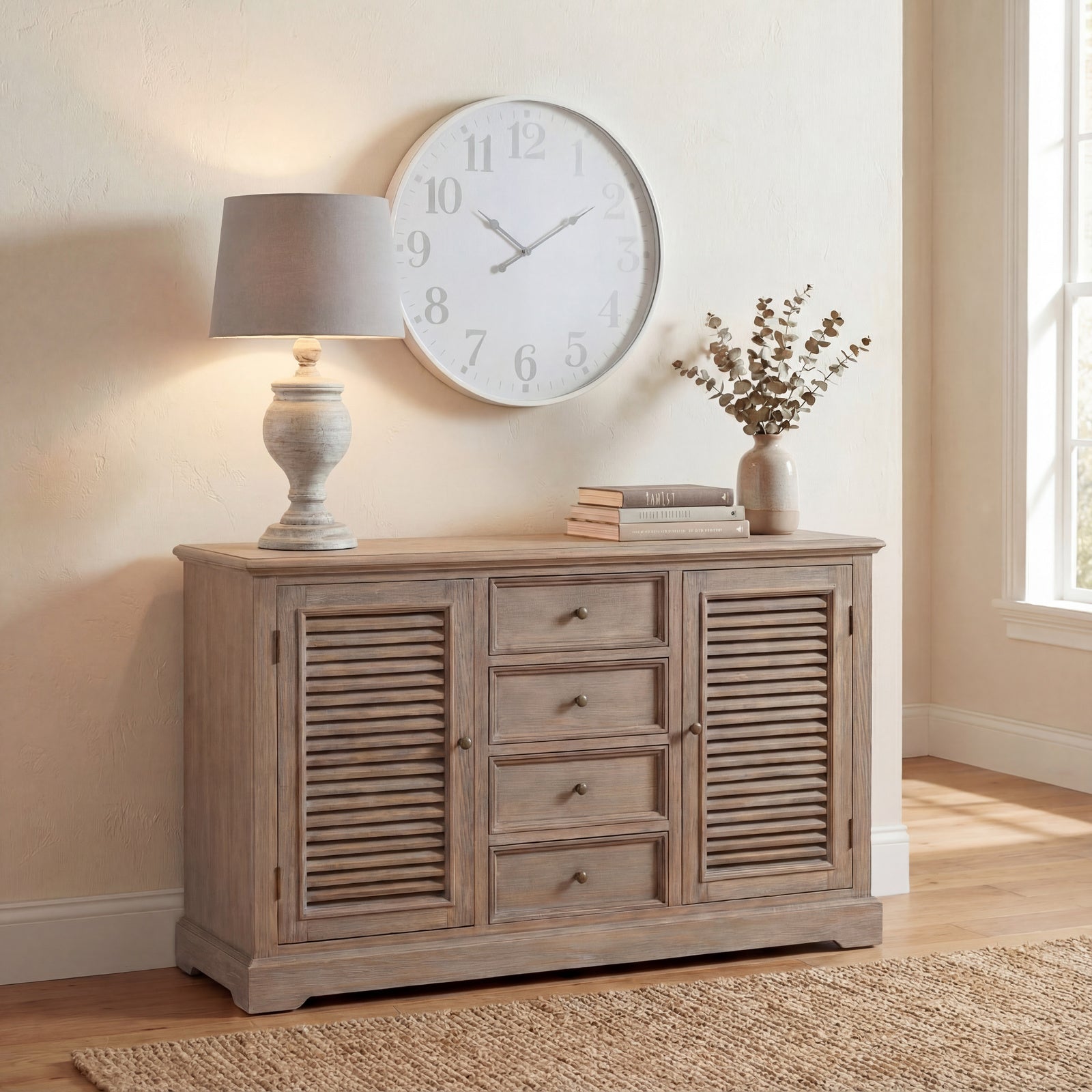 Kirkharle Table Lamp Linen Shade