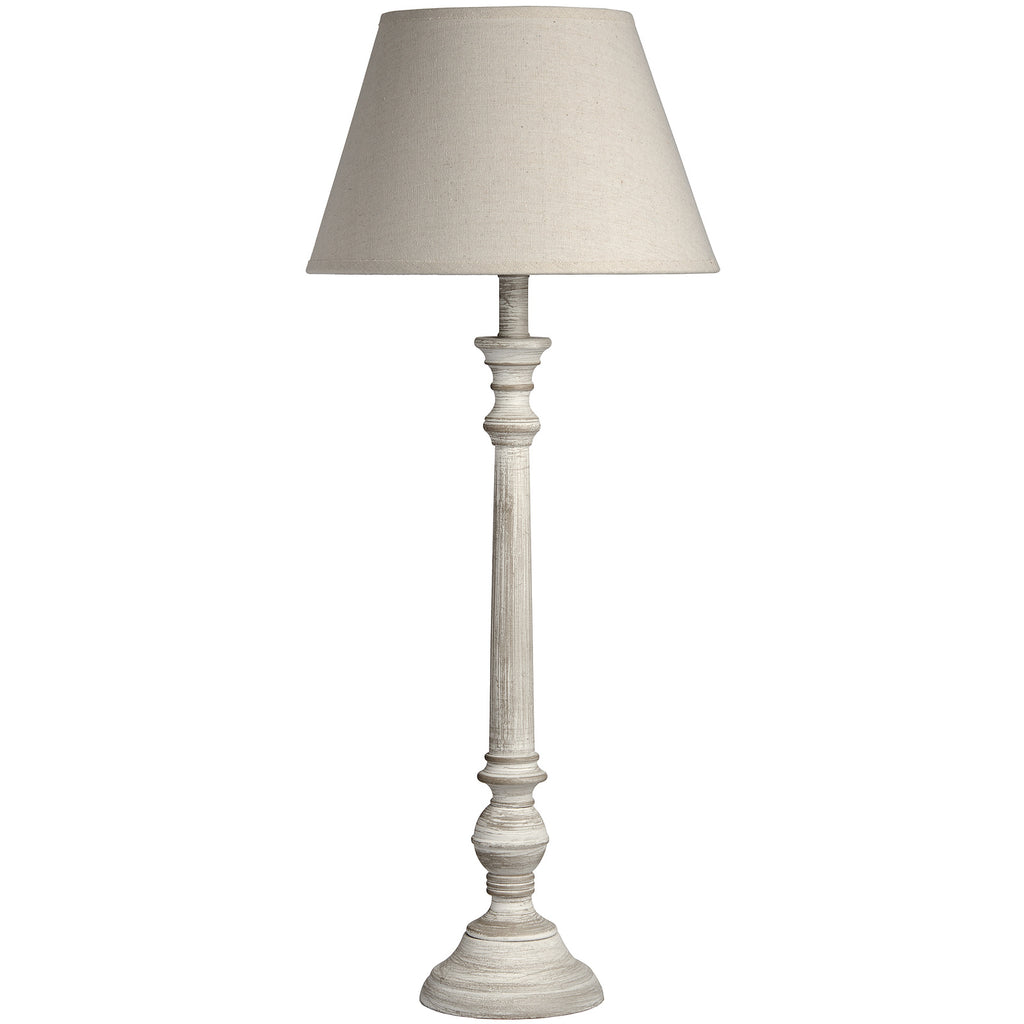 Seaton Grey-Washed Wood Table Lamp