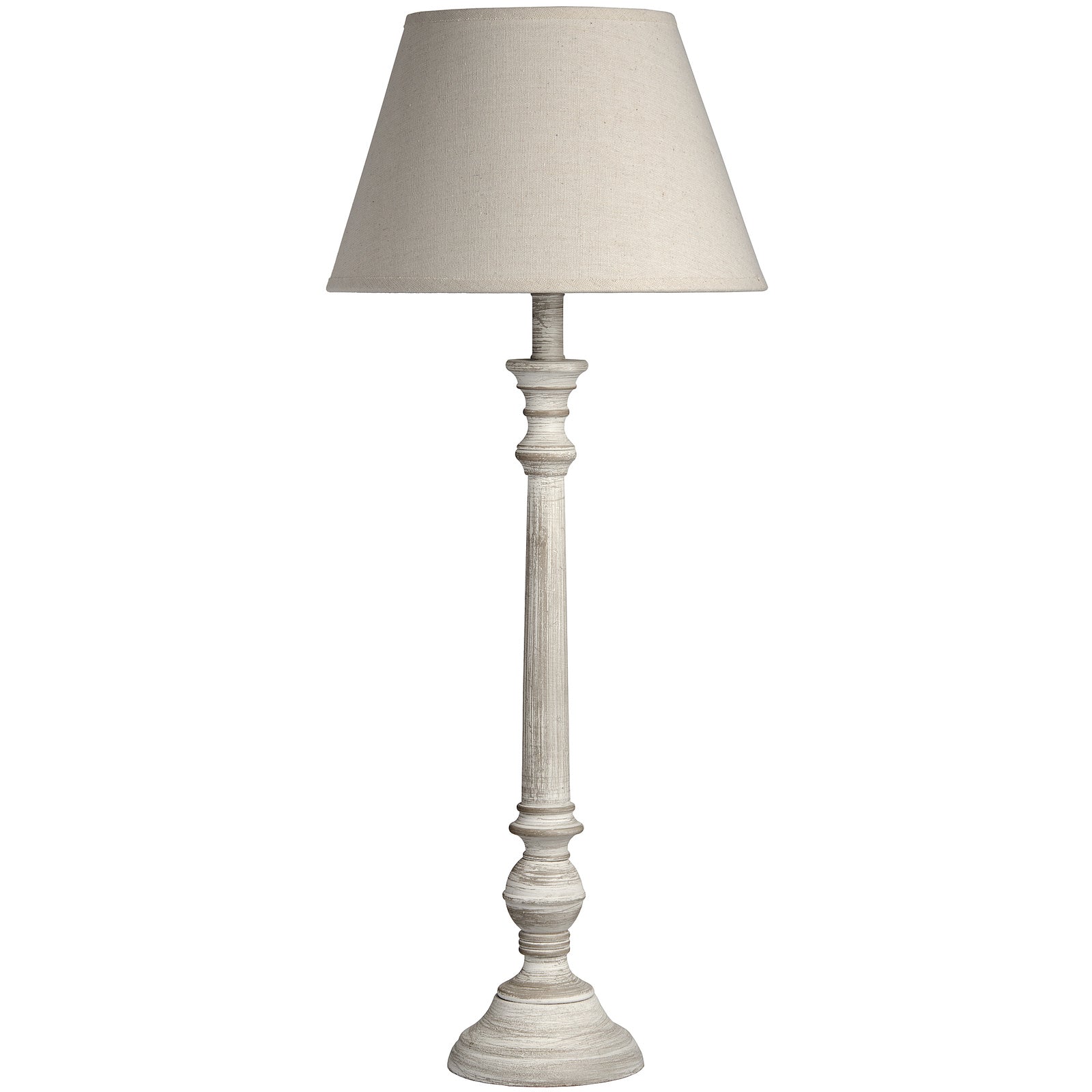 Seaton Grey-Washed Wood Table Lamp