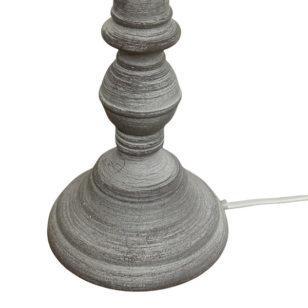 Seaton Grey-Washed Wood Table Lamp