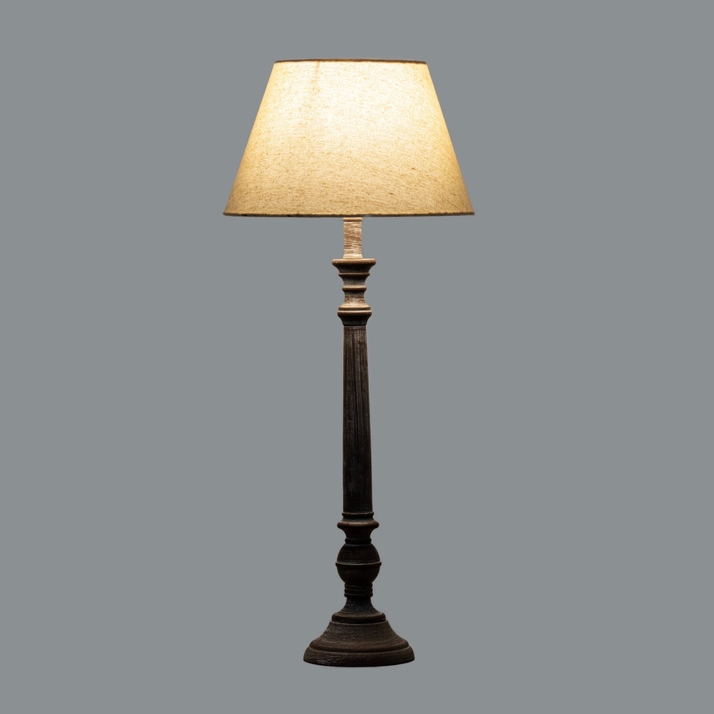 Seaton Grey-Washed Wood Table Lamp