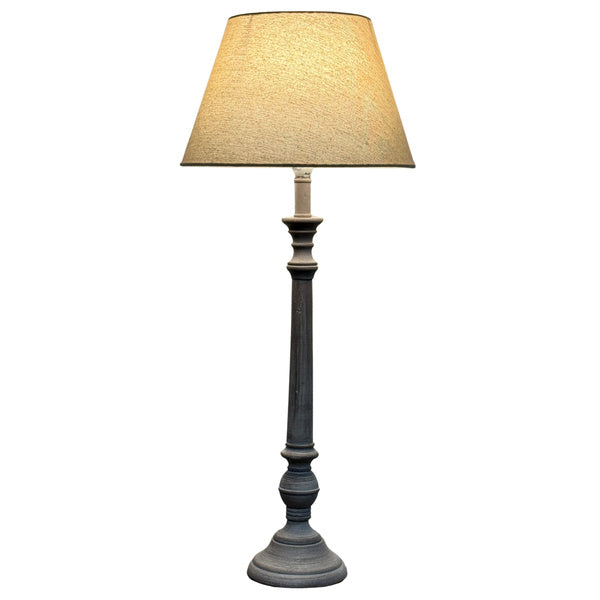 Seaton Grey-Washed Wood Table Lamp