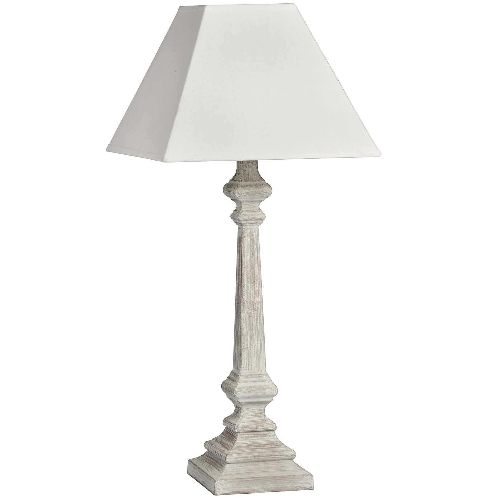 Kielder Whitewash Wood Table Lamp