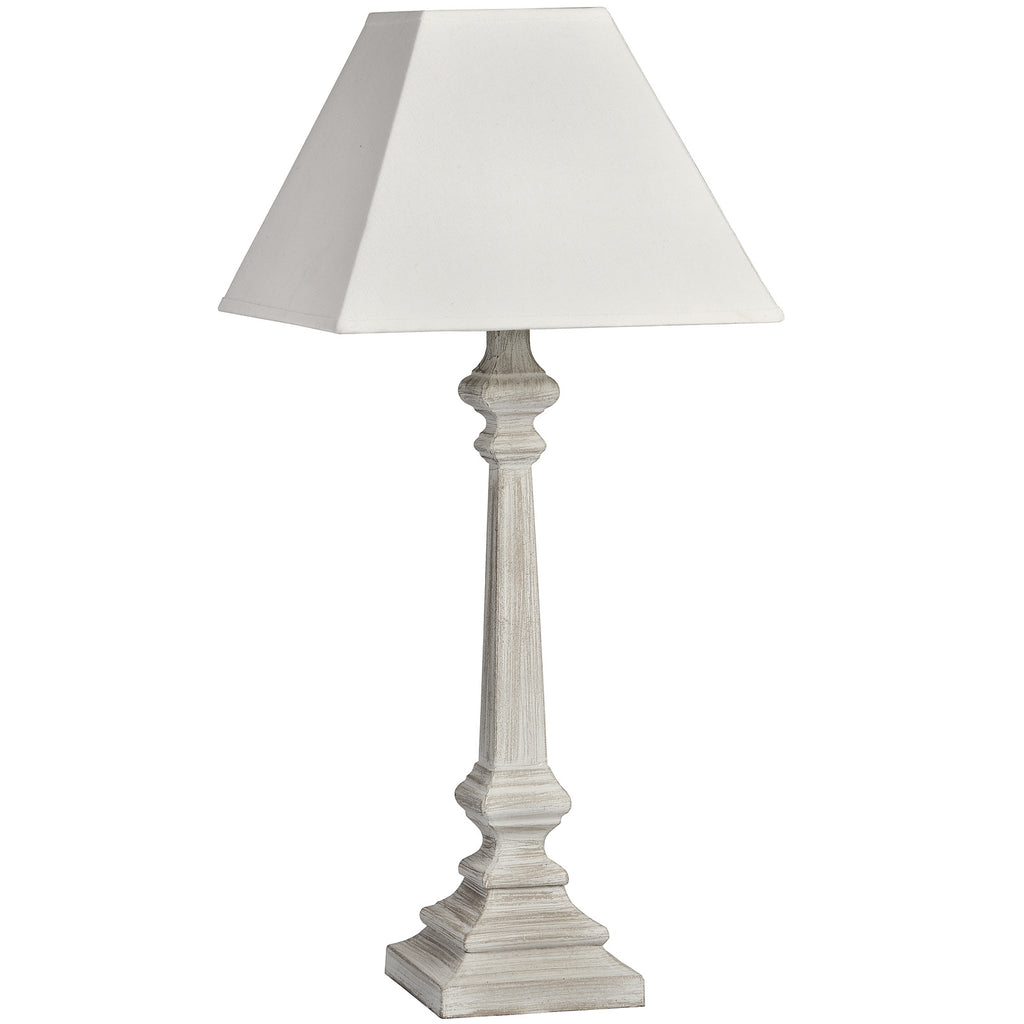 Kielder Whitewash Wood Table Lamp