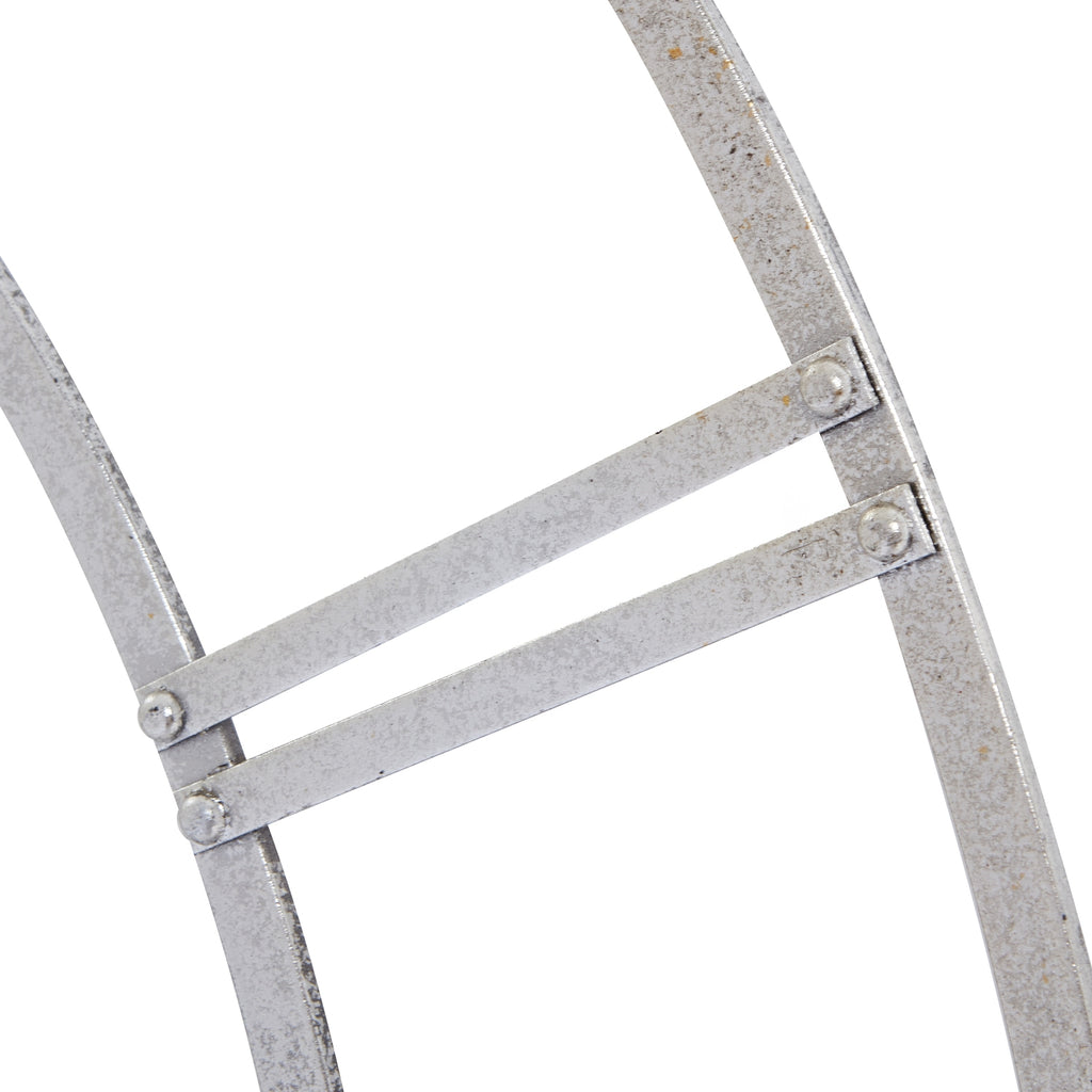 Newbrough Large Silver Skeleton Wall Clock