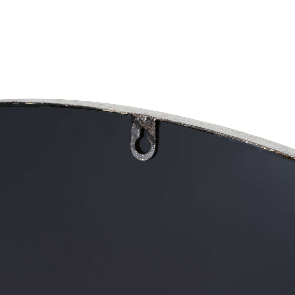 Fourstones Large Silver Circular Wall Mirror
