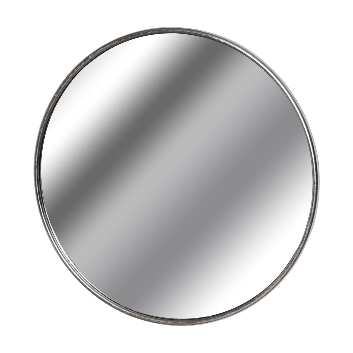 Fourstones Large Silver Circular Wall Mirror