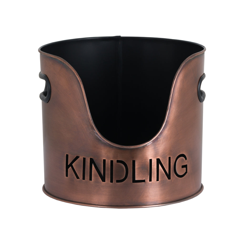Styford Copper Log, Kindling and Match Set