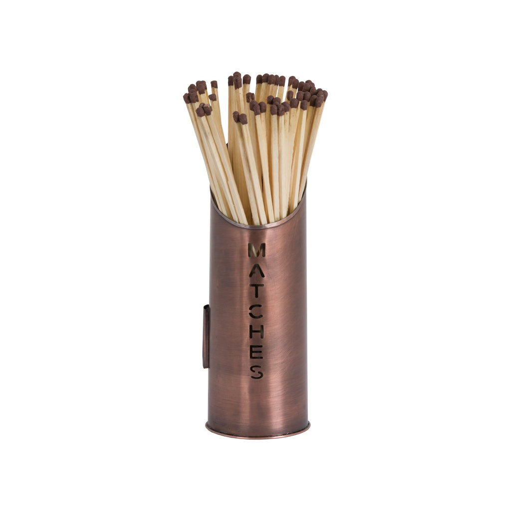 Styford Copper Log, Kindling and Match Set