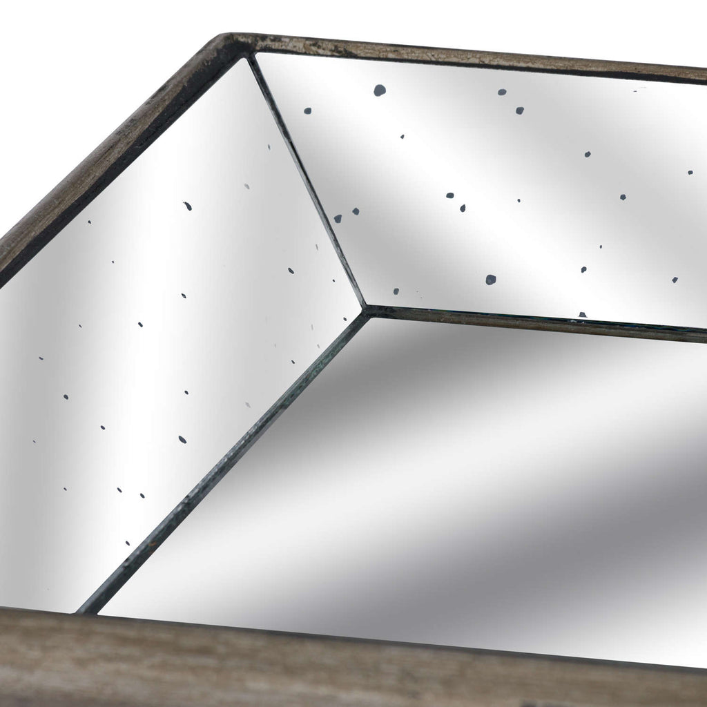 Haughton Distressed Mirrored Tray