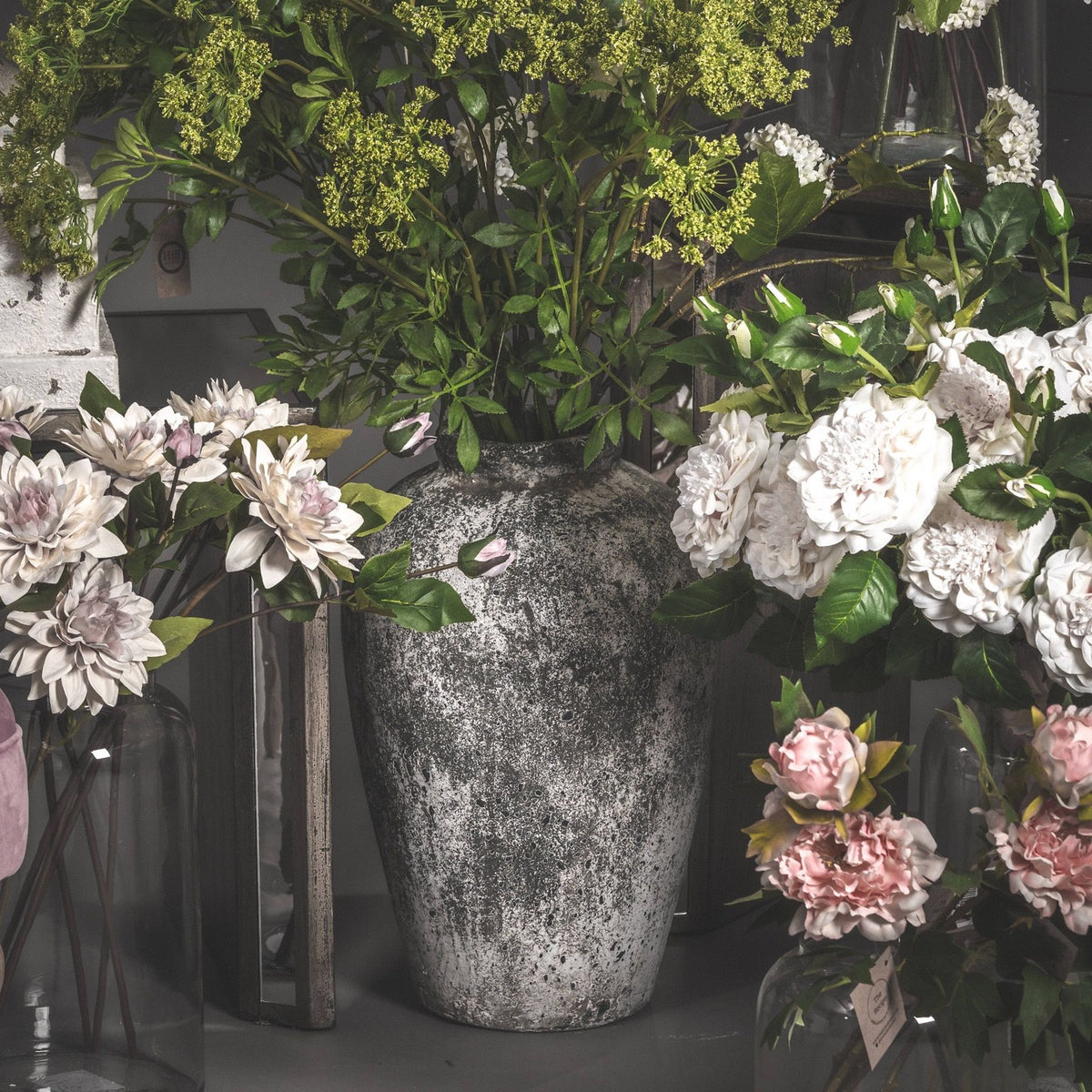 Sweethope Aged Stone Tall Vase