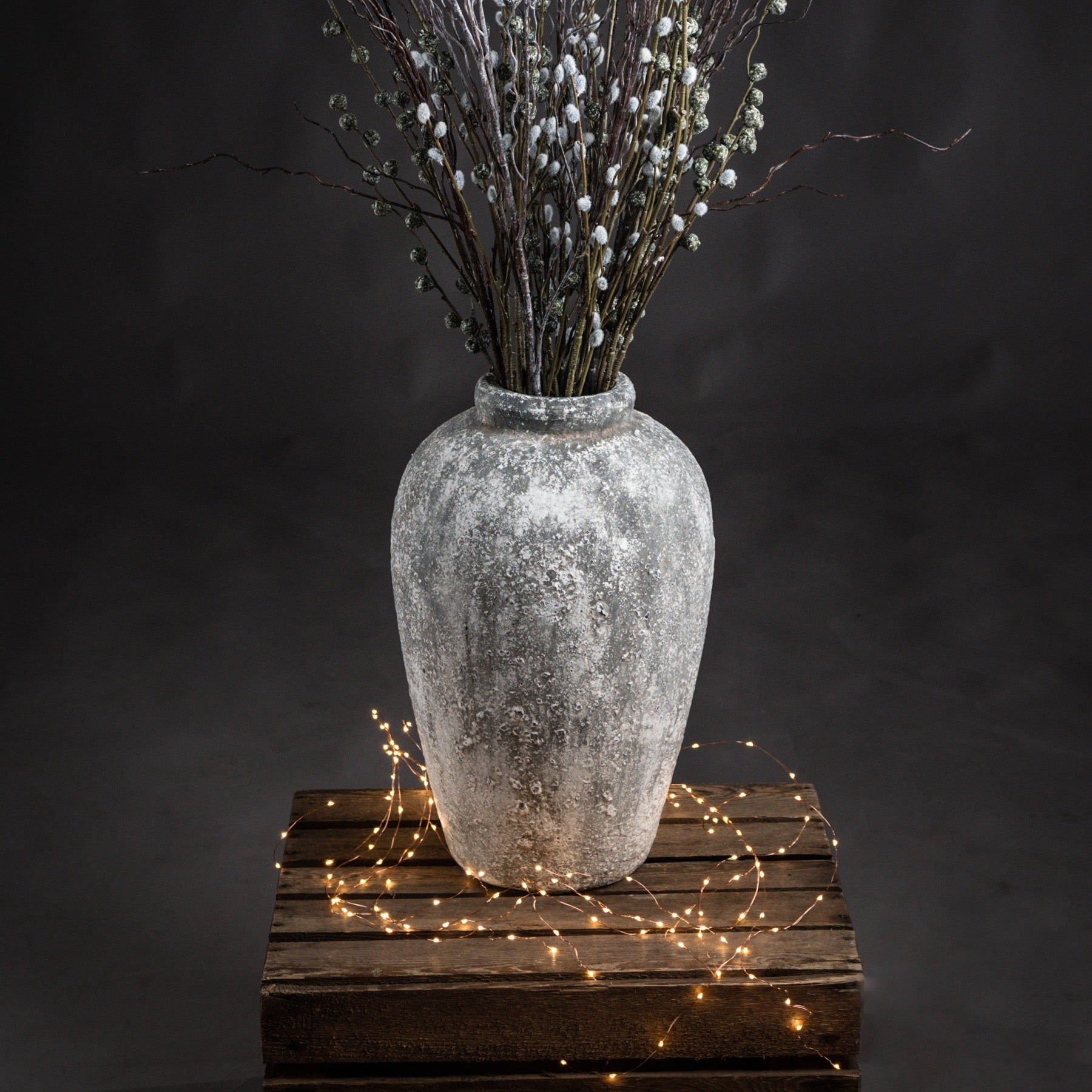 Sweethope Aged Stone Tall Vase