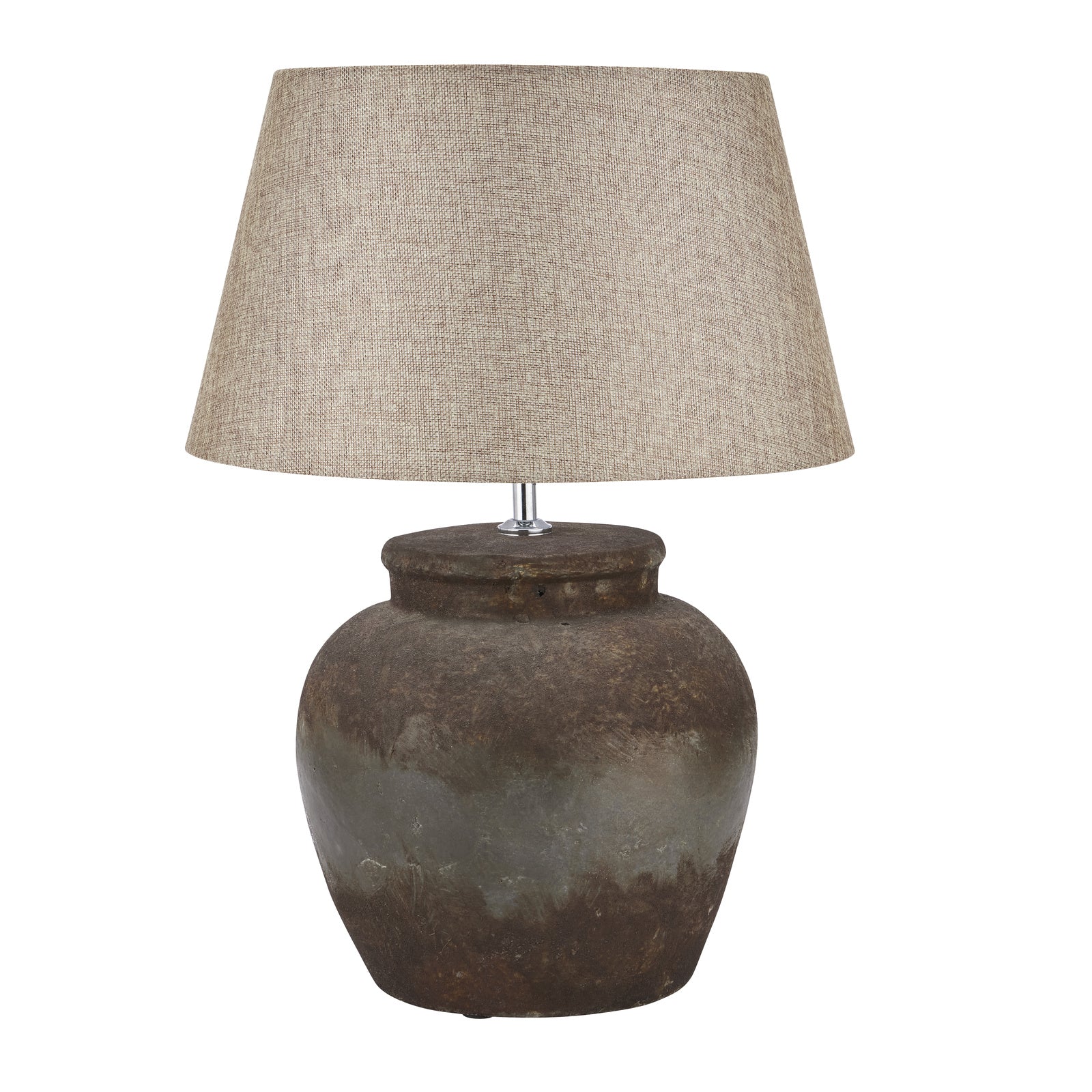 Lesbury Aged Stone Ceramic Table Lamp