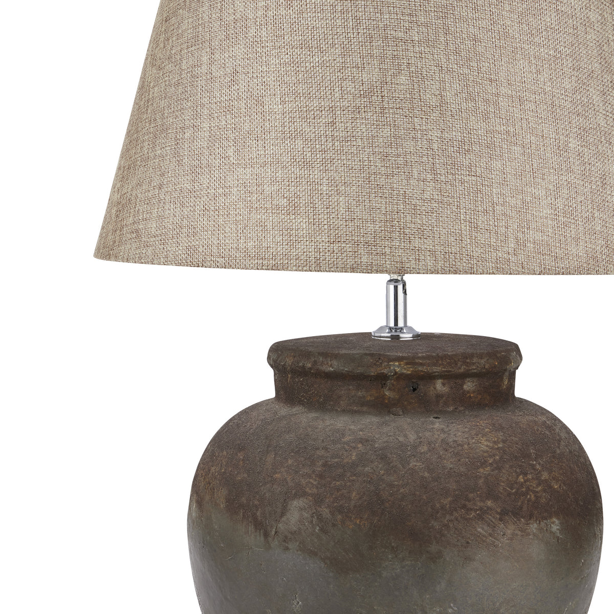 Lesbury Aged Stone Ceramic Table Lamp