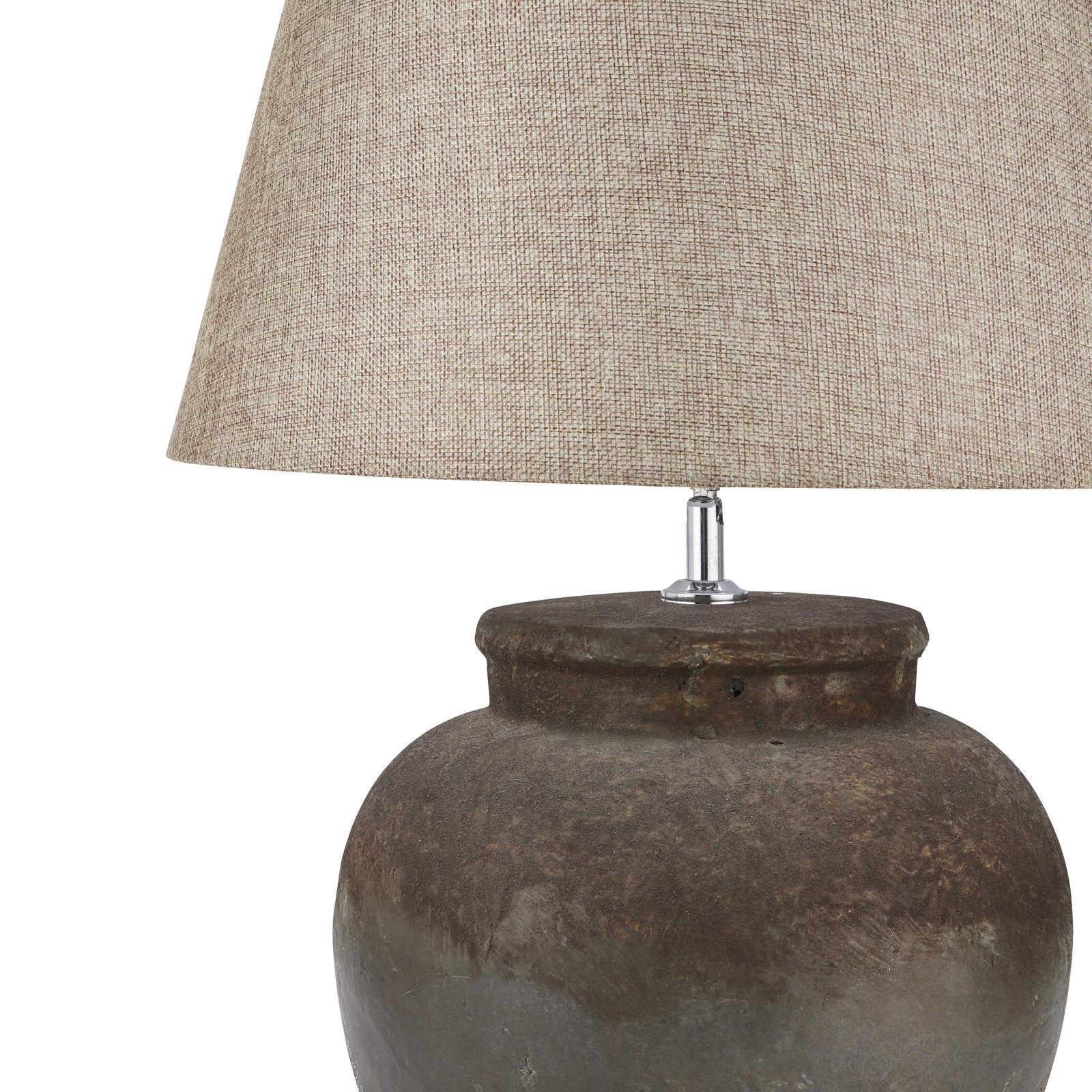 Lesbury Aged Stone Ceramic Table Lamp
