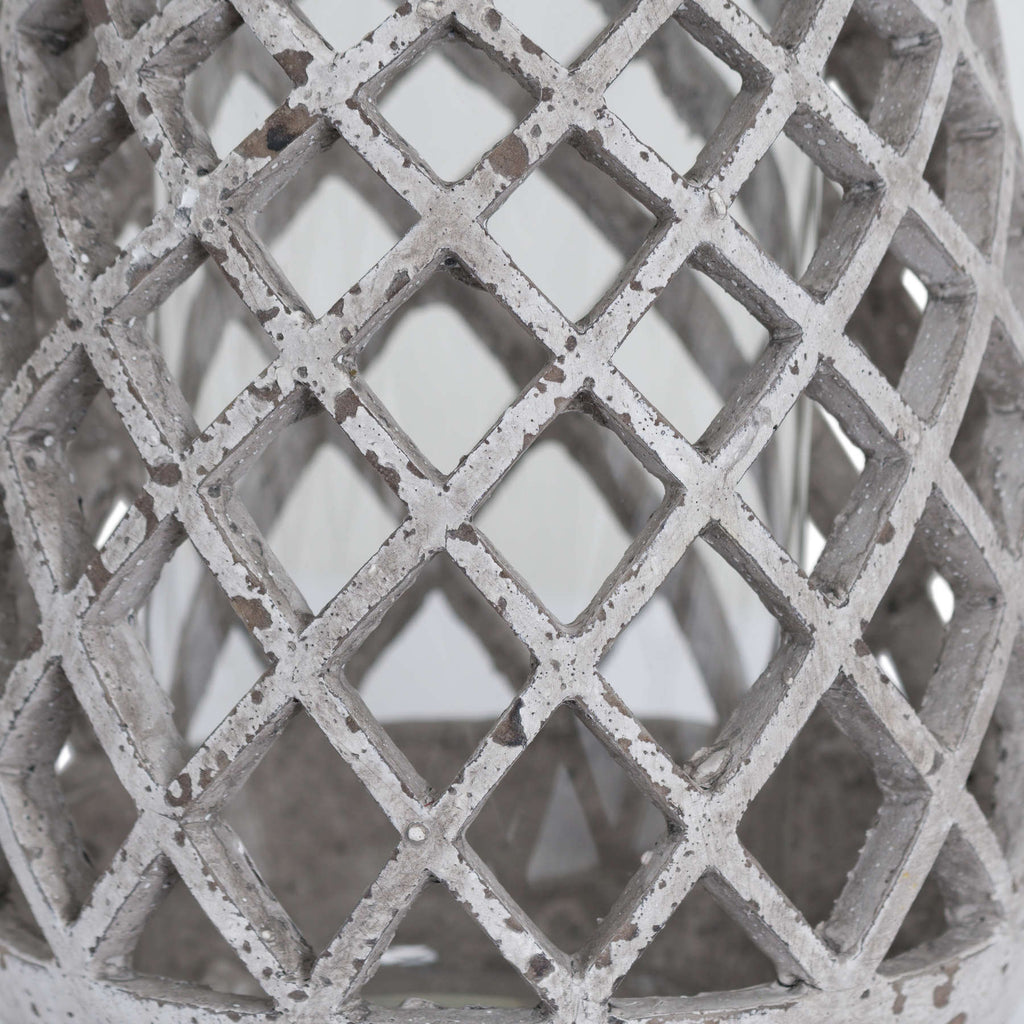 Chesters Large Conical Ceramic Lattice Lantern