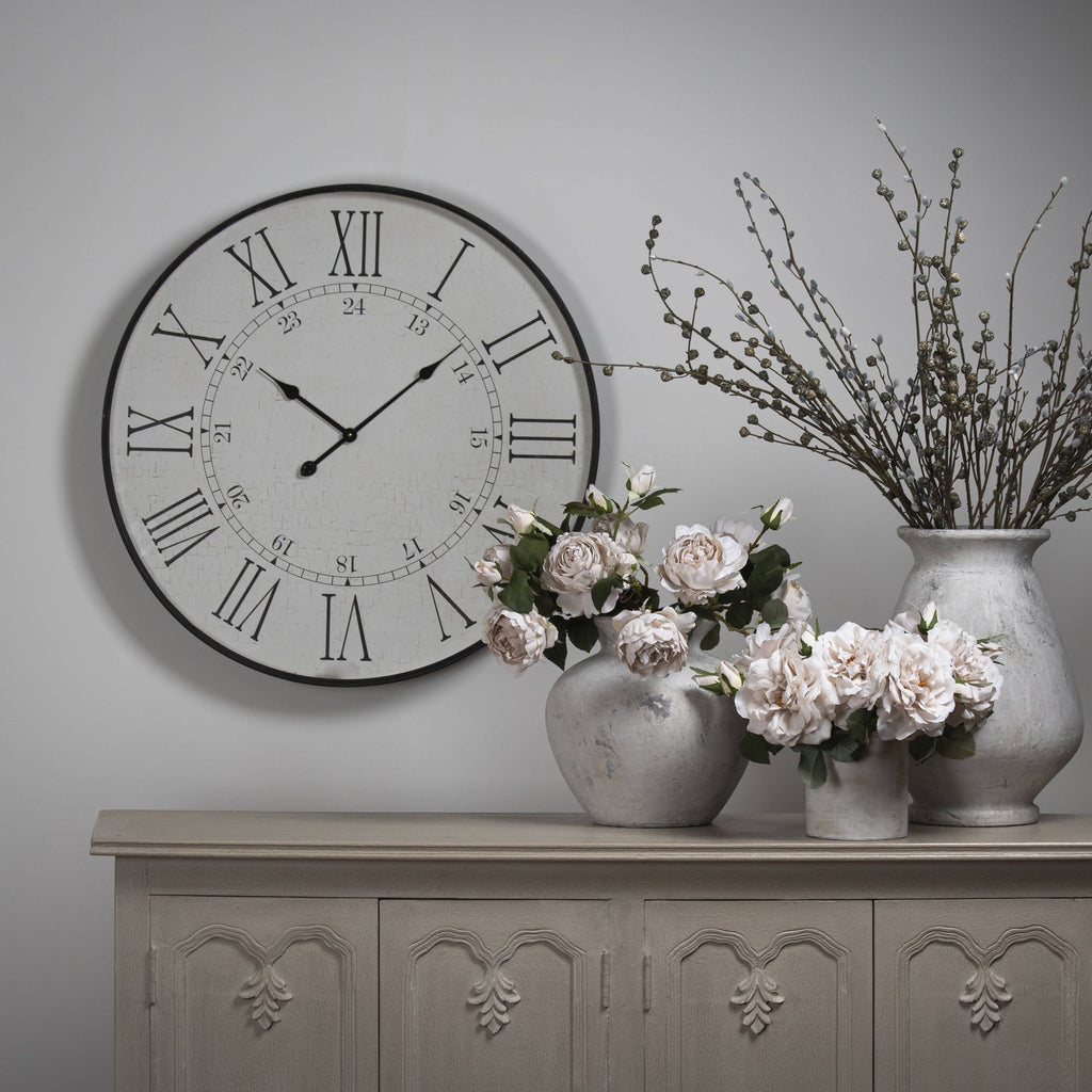 Grindon Large Embossed Station Clock