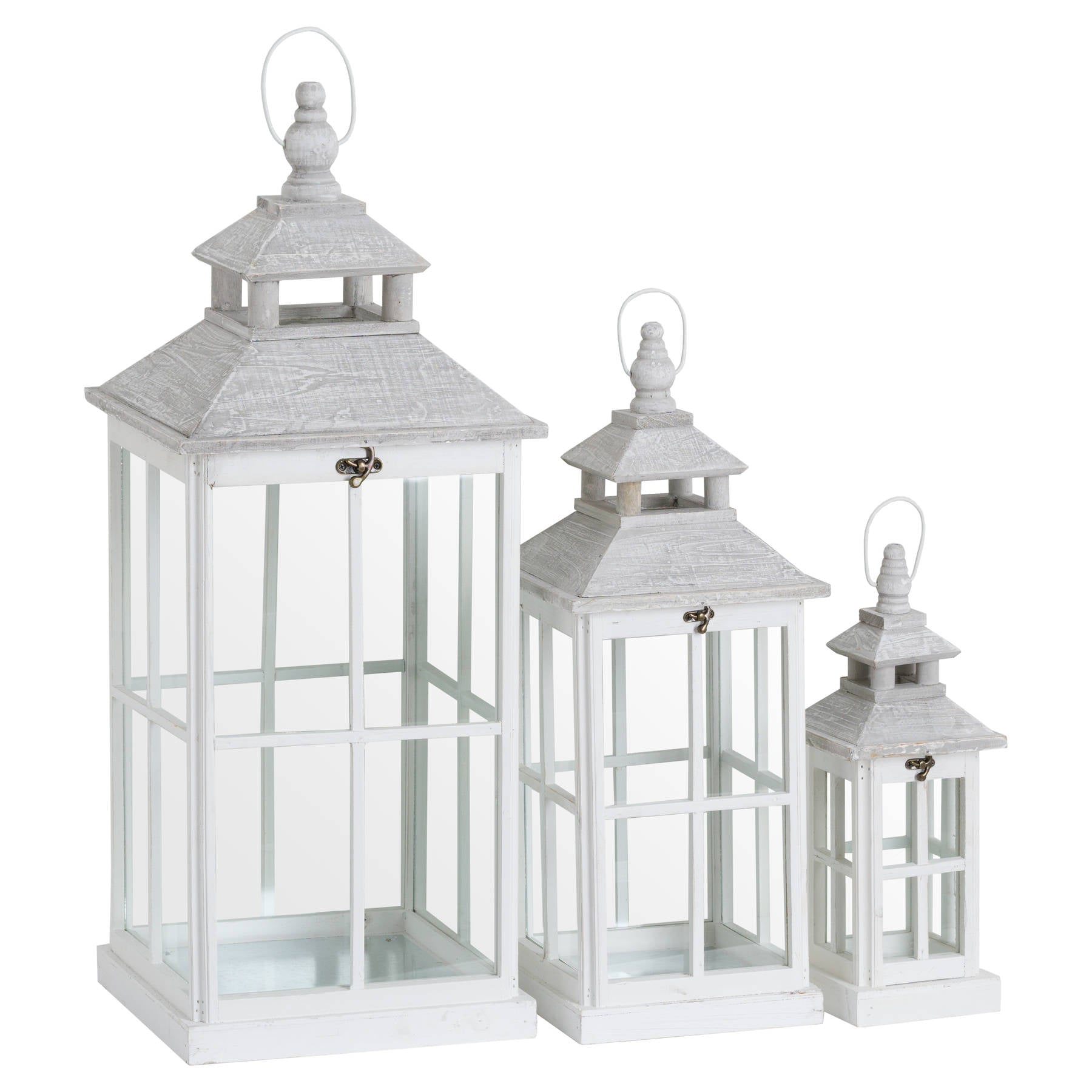 Whitfield White Window Lanterns Set