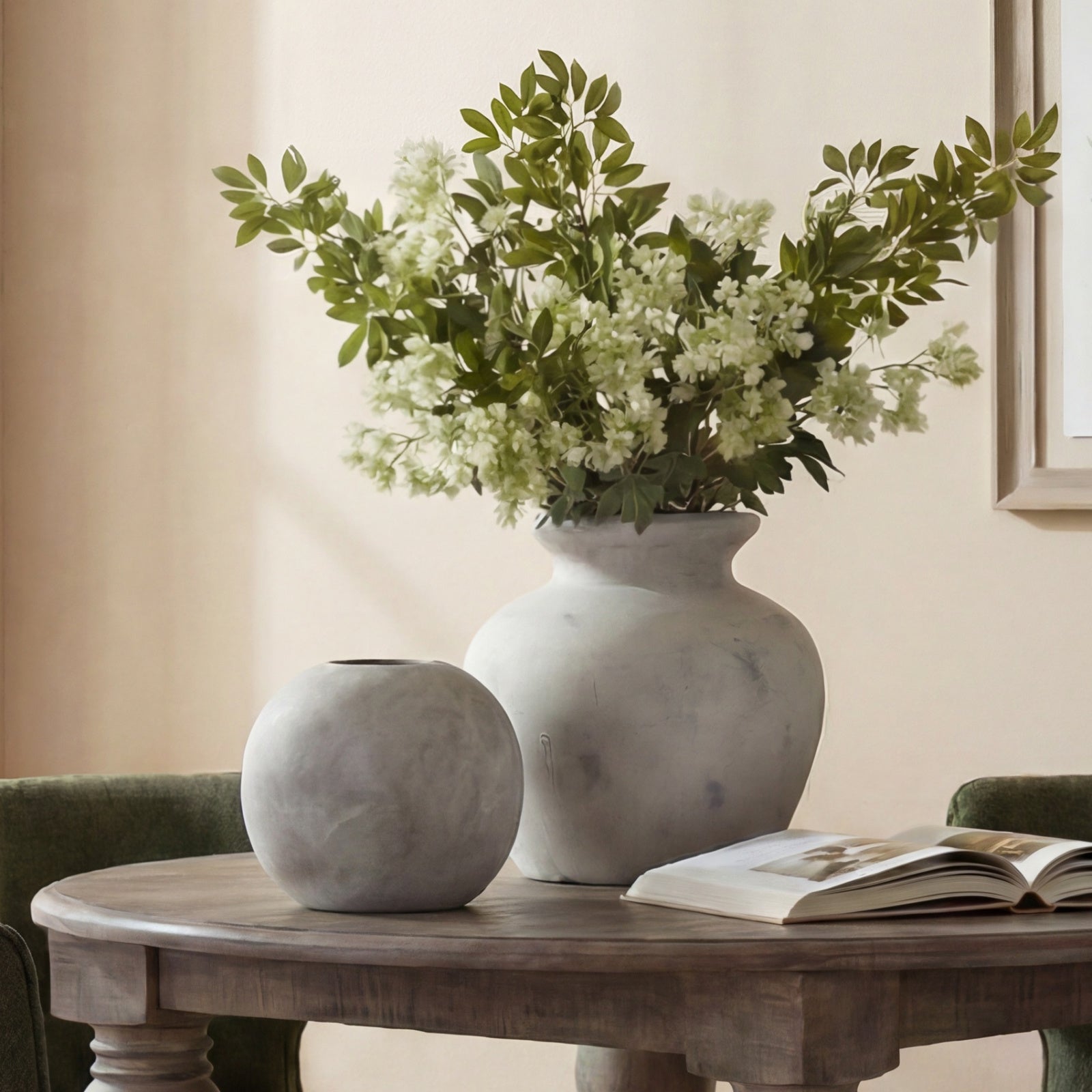 Chillingham Antique White Vase