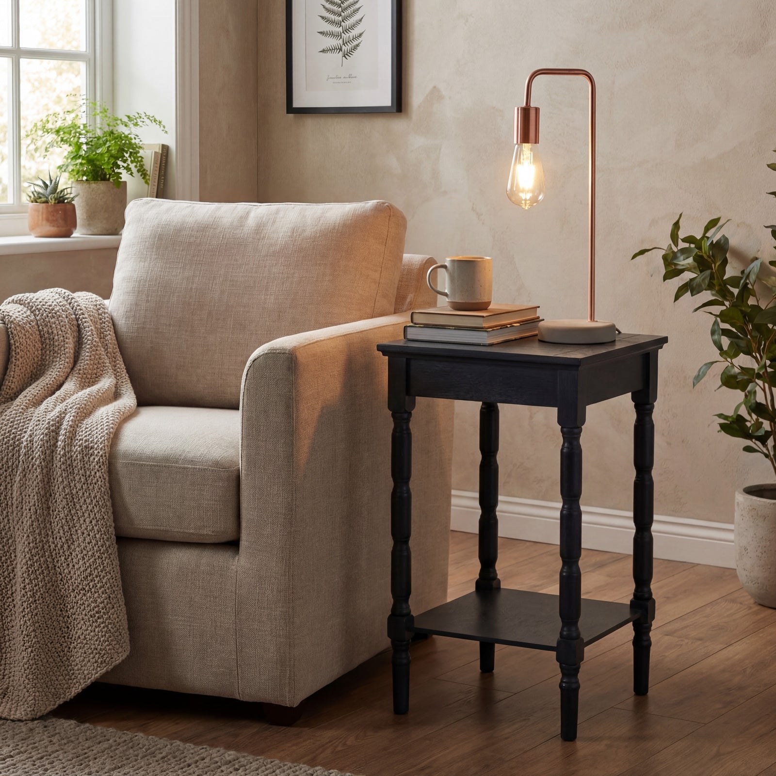 Belford Copper Industrial Lamp