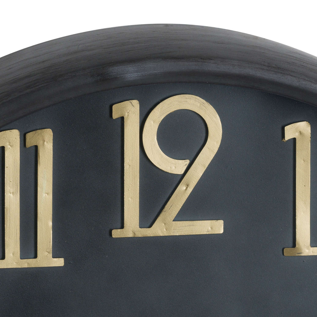 Sewingshields Brass and Black Wall Clock