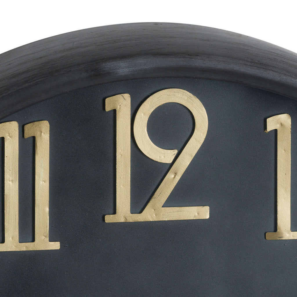 Sewingshields Brass and Black Wall Clock