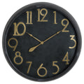 Sewingshields Brass and Black Wall Clock