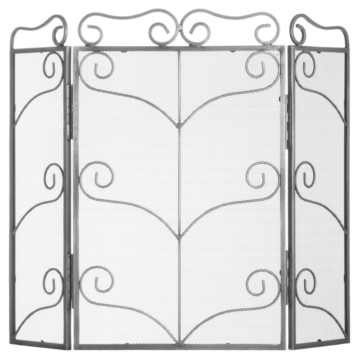 Beltingham Large Antique Silver Fire Screen