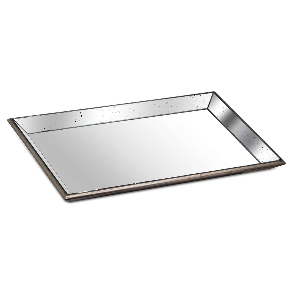 Plenmeller Large Distressed Mirrored Tray