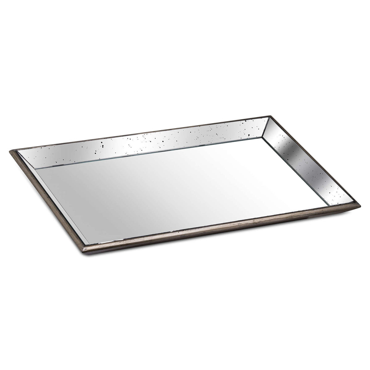 Plenmeller Large Distressed Mirrored Tray