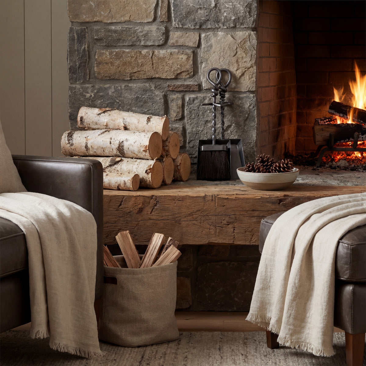 Blenkinsopp Silver Hearth Tidy Set