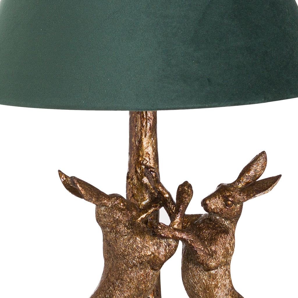 Embleton Gold Marching Hares Lamp