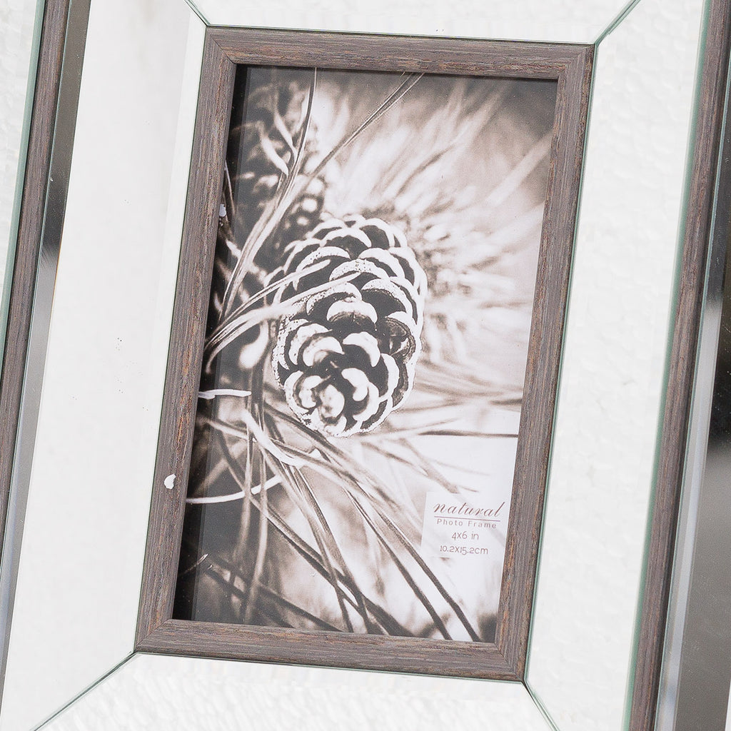 Allendale Mirror and Wood 4x6 Photo Frame