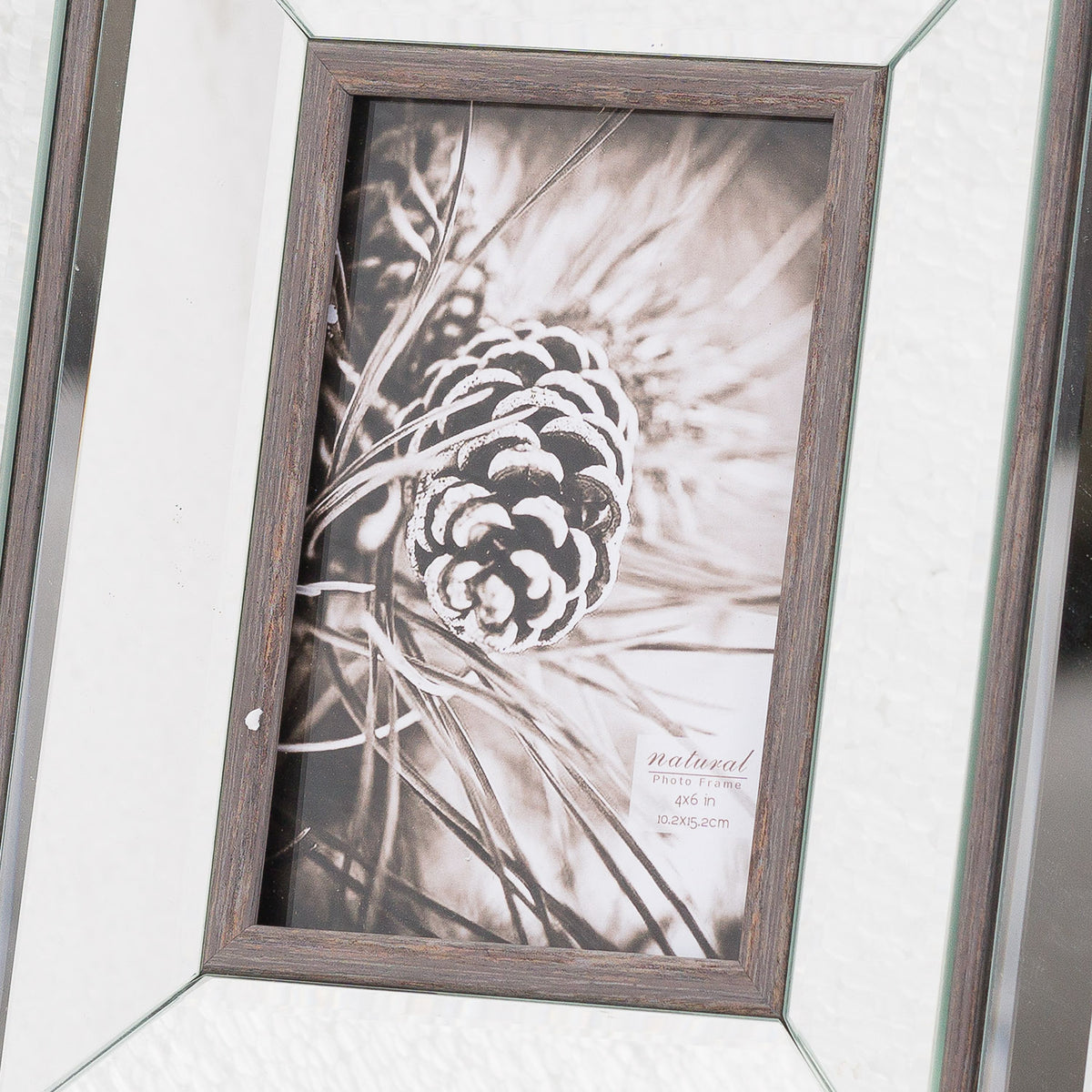 Allendale Mirror and Wood 4x6 Photo Frame