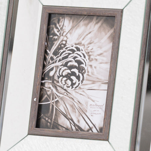 Allendale Mirror and Wood 4x6 Photo Frame