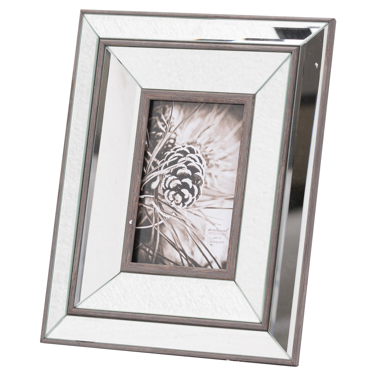 Allendale Mirror and Wood 4x6 Photo Frame