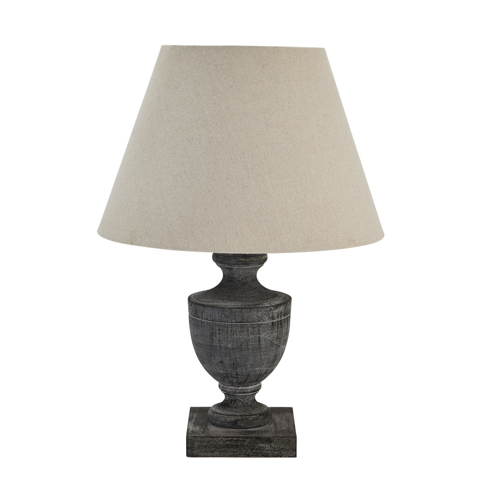Druridge Wooden Urn Table Lamp