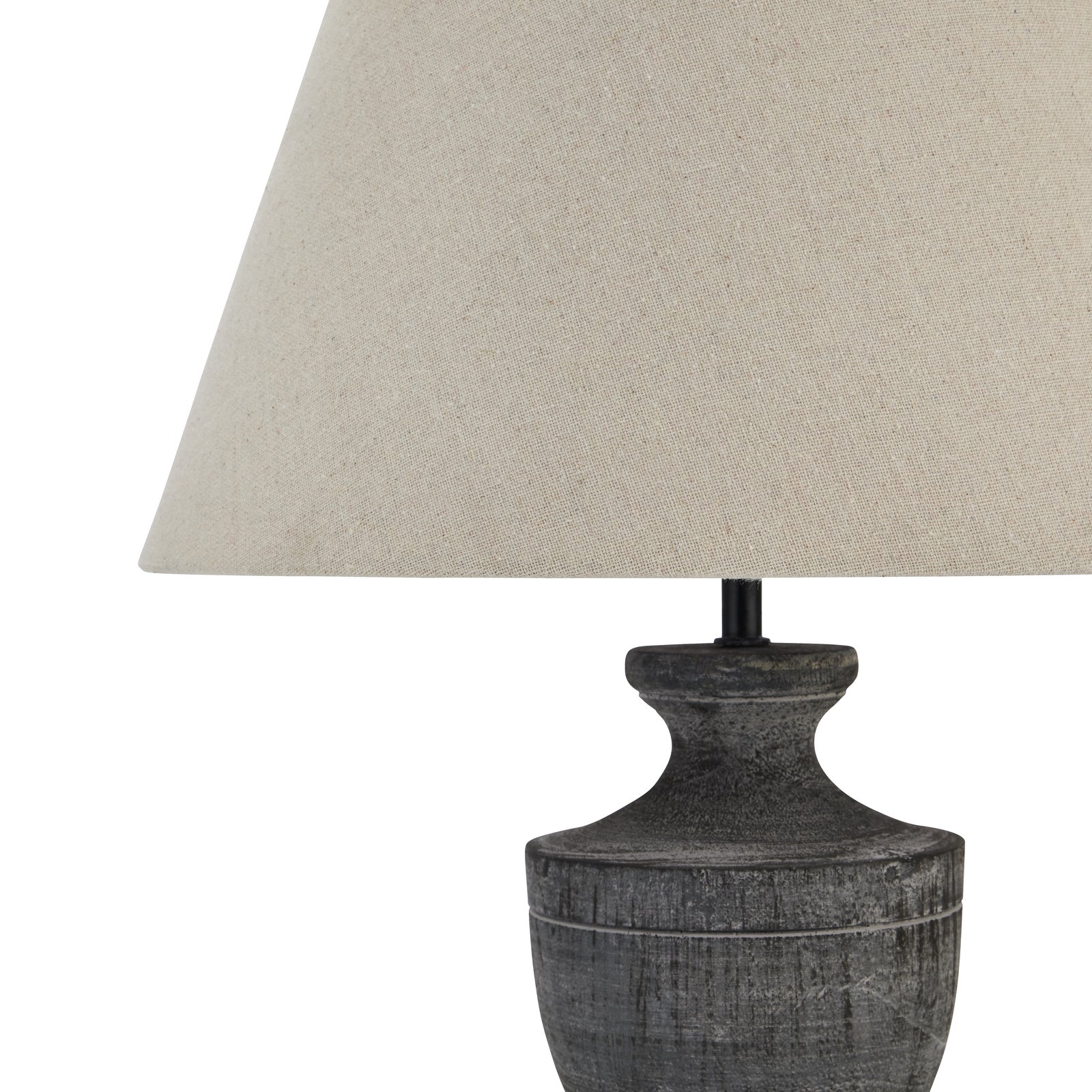 Druridge Wooden Urn Table Lamp