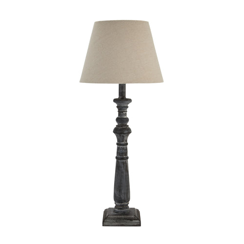 Acklington Wooden Column Table Lamp