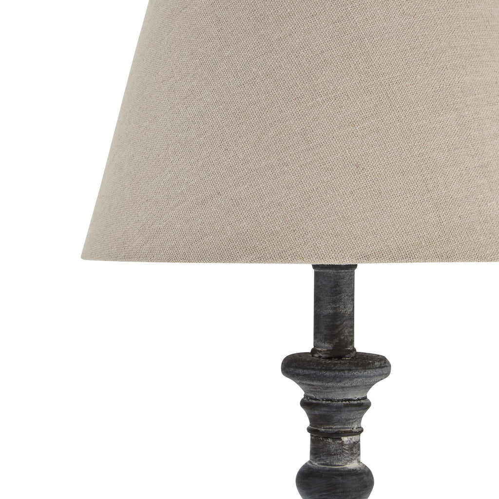 Acklington Wooden Column Table Lamp